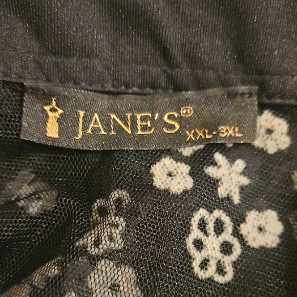 Chic Black Floral Embroidered Long Sleeve Sheer Maxi Dress - Picture 10 of 10